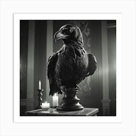 The Watchful Raven Art Print