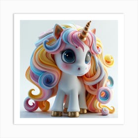 Rainbow Unicorn Art Print