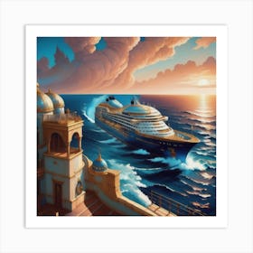 Mediterranean Cruise Art Print