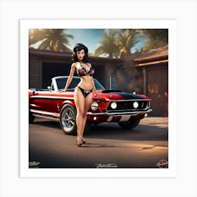 Pinup Girl 5 Art Print