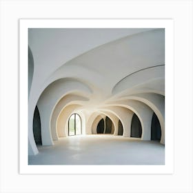 Room With Curved Walls Art Print