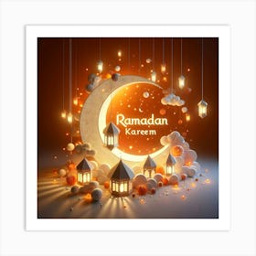 Ramadan Kareem Mubarak Greetings 6 Art Print