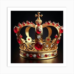 Crown Stock Photos & Royalty-Free Images Art Print