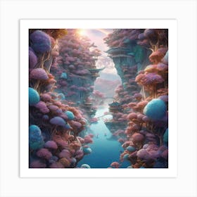 Asian Forest Art Print