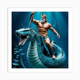 God Of The Sea Art Print