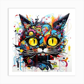 Cat Art 1 Art Print