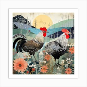 Bird In Nature Chicken 1 Art Print