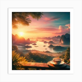 Sunrise In Vietnam 1 Art Print