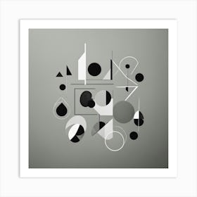 Abstract Geometric Shapes Wall Art Art Print