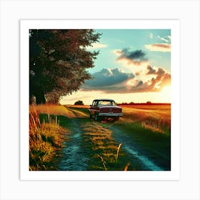 Sunset In The Countryside 13 Art Print