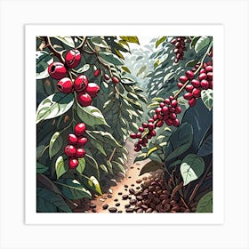 Coffee Tree 1 Art Print