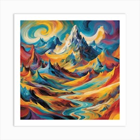 Mountain Landscape 5 Art Print