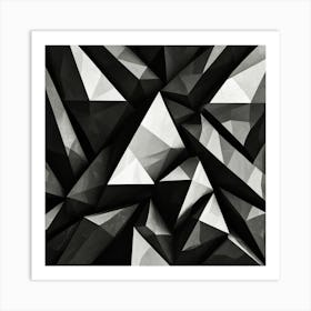 Abstract Triangles Art Print