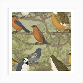 Birds Of Many Climes, CFA Voysey 3 Art Print