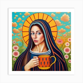 Mary'S Cup Art Print