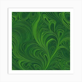 Green Marble Texture 1 Art Print