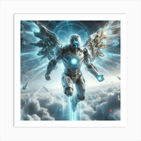 Iron Man with wings Art Print