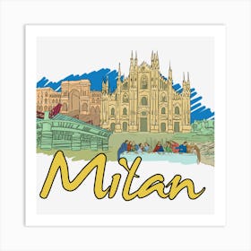 Milan Art Print