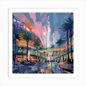 City At Night 6 Art Print