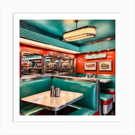 Diner Interior 2 Art Print