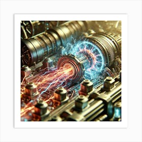 A Close Up Sci Fi Depiction Equinox Strike Craft Capacitor Art Print