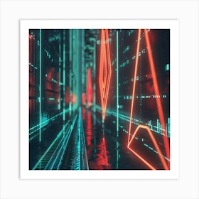 Futuristic City 6 Art Print