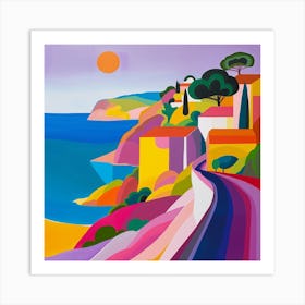 Abstract Travel Collection Monaco 2 Art Print