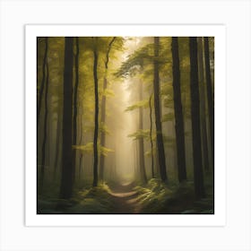 Forest Path Art Print