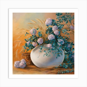 Flowers In A Vase 21 Art Print