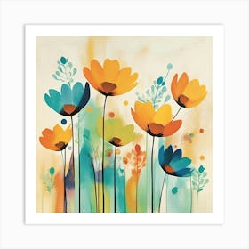 Flowers Canvas Print Art Print