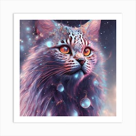 Galaxy Cat Art Print