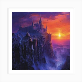 Castle At Sunset Art Print