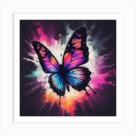 Butterfly Painting 313 Art Print