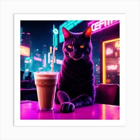 Cosmic Cafeine 16 Art Print