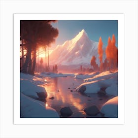 Winter Landscape 1 Art Print