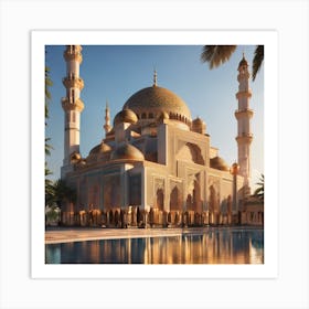 Islamic Mosque in day light Art Print