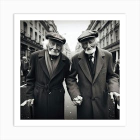 Two Old Men In London Art Print