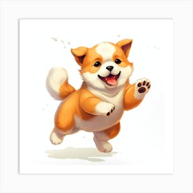 Corgi Puppy 4 Art Print