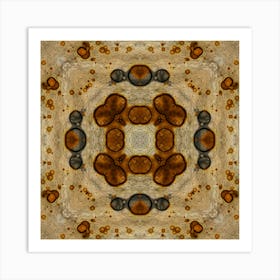 Pattern Drops Of Coffee Art Print