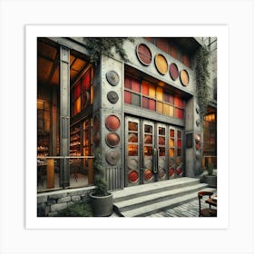 Sovereign Flame Restaurant Exterior Color Scheme Art Print