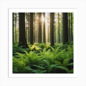 Green Woods Art Print