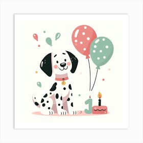 Dalmation Dog 2 Art Print