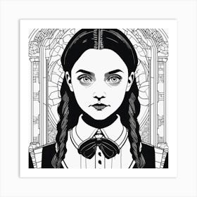 Wendesday Adams Art Print