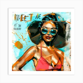 Meet Me At Our Spot - Beach Getaway Art Print