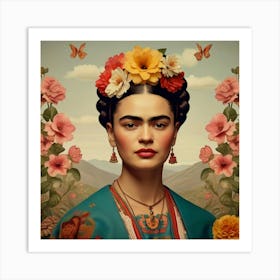 Default Default Vintage Frida Kahlo For Defferent Seasons Aest 1 (1) Art Print