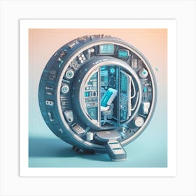 Futuristic Space Station Art Print