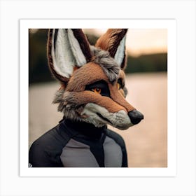 Fox Mask 12 Art Print