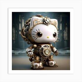 Hello Kitty Steampunk Art Print