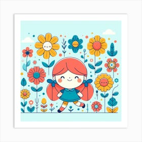 A charming Flowers 5 Art Print