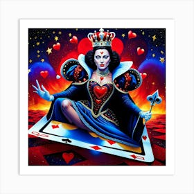 Queen Of Hearts 2 Art Print